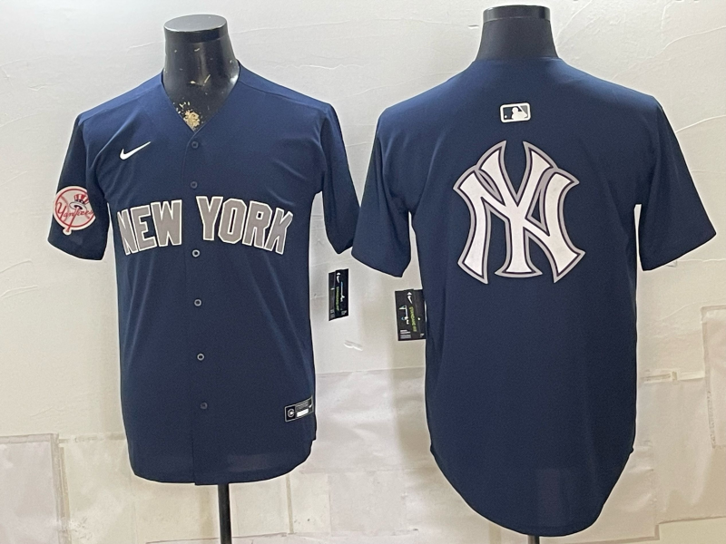 Men 2026 New York Yankees blank blue Nike MLB Jersey 0829122